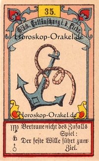 Der Anker im Fische Monatshoroskop an diesem Tag