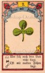 Das Kleeblatt, Horoskop mit Lenormand