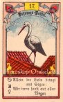 Der Storch, Horoskop mit Lenormand