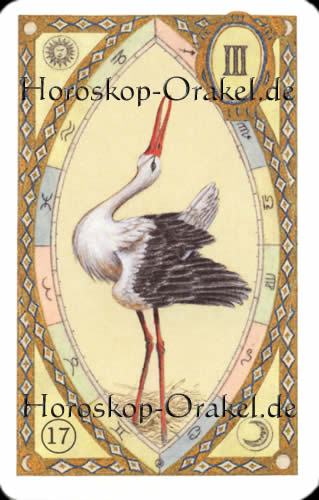 Der Storch, Fische Monatshoroskop