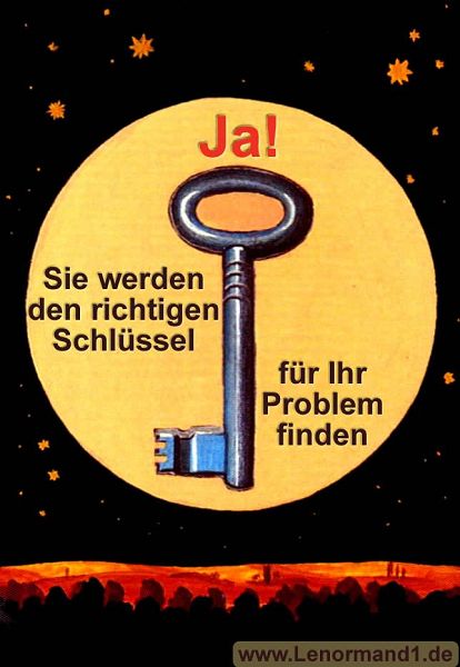 Der Schlüssel antwortet ja